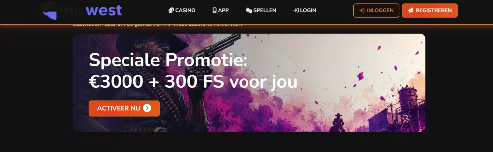 Mr West Casino Willkommensbonus bis zu 2000 Euro und Freispiele