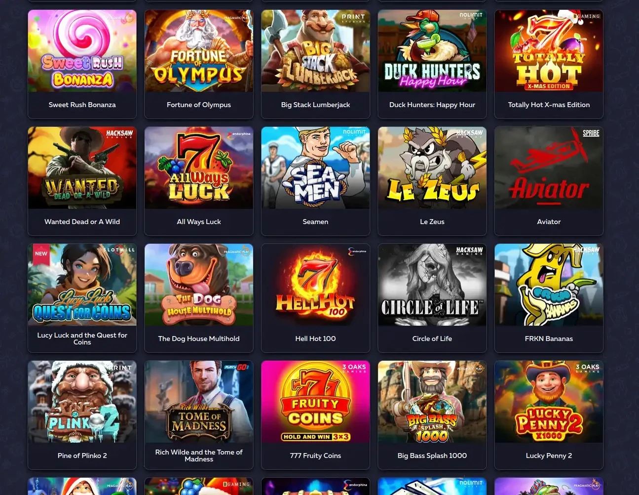 Mr West Casino Willkommenspaket Übersicht mit Freispielen